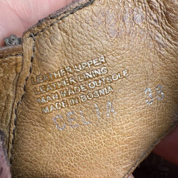 Miz Mooz Celia Leather Open Toe Sandals Blush Pink Size EU 38 US 7.5 - Picture 4 of 10